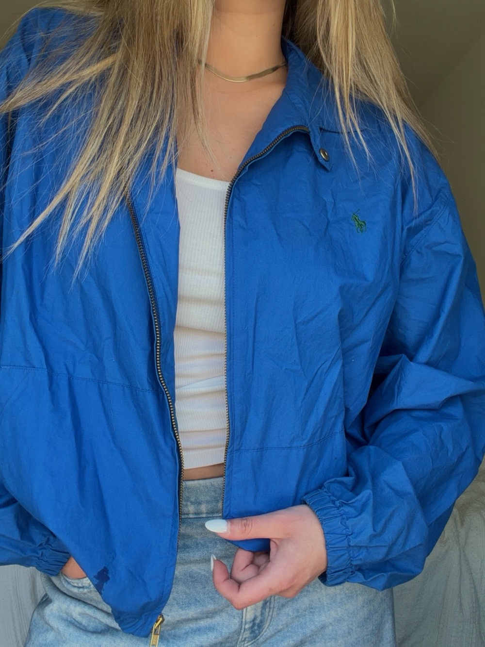 Vintage Polo Ralph Lauren Blue Windbreaker